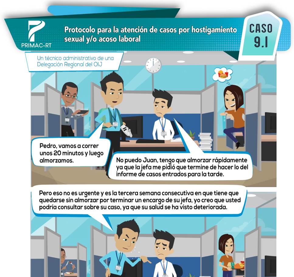 Caso 9.1: atención de casos por hostigamiento sexual y/o acoso laboral