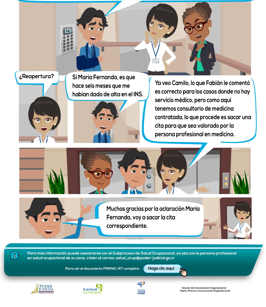 Casos 13 y 14: Reapertura en centros de trabajo sin y con Servicios de Salud o Medicina Contratada