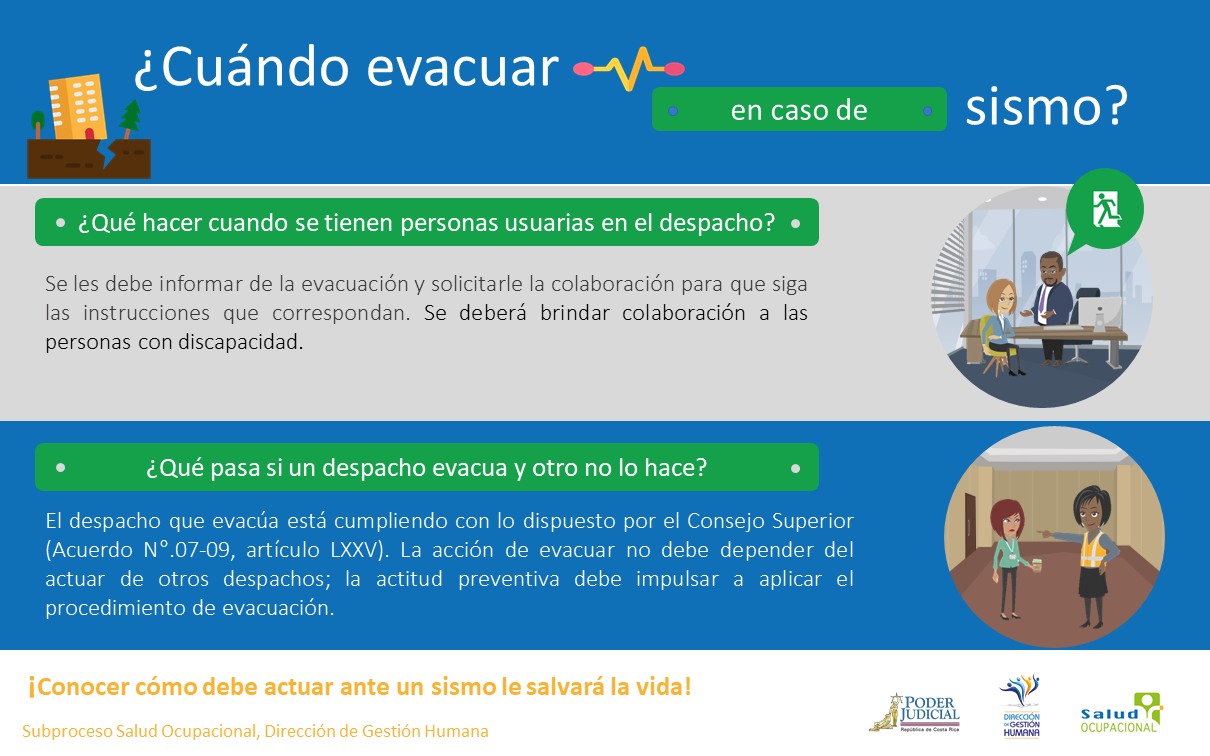 ¿Cuándo evacuar en caso de sismo?