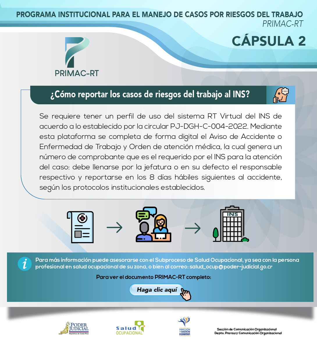 Cápsula 2: reporte de casos de riesgo del trabajo al INS