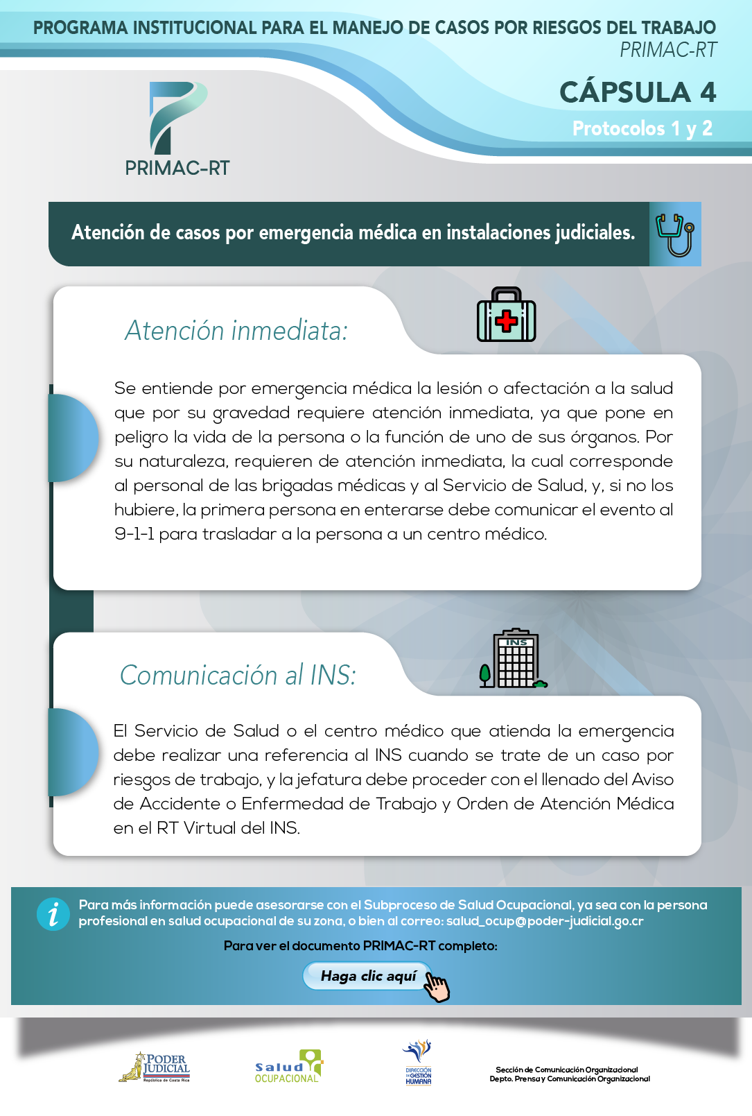 Cápsula 4: Atención de casos por emergencia médica.