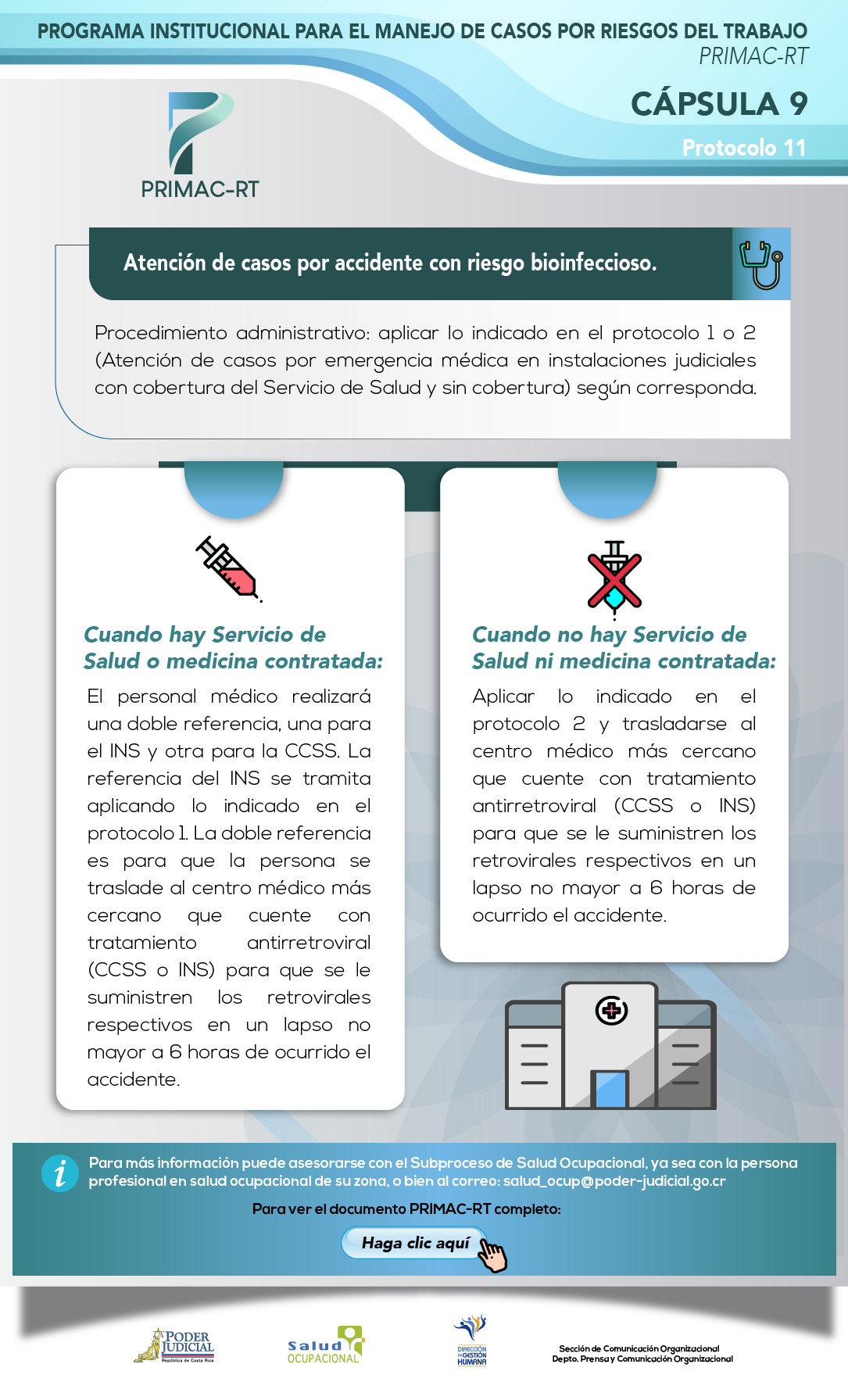 Cápsula 9: Atención de casos por accidente con riesgo bioinfeccioso.