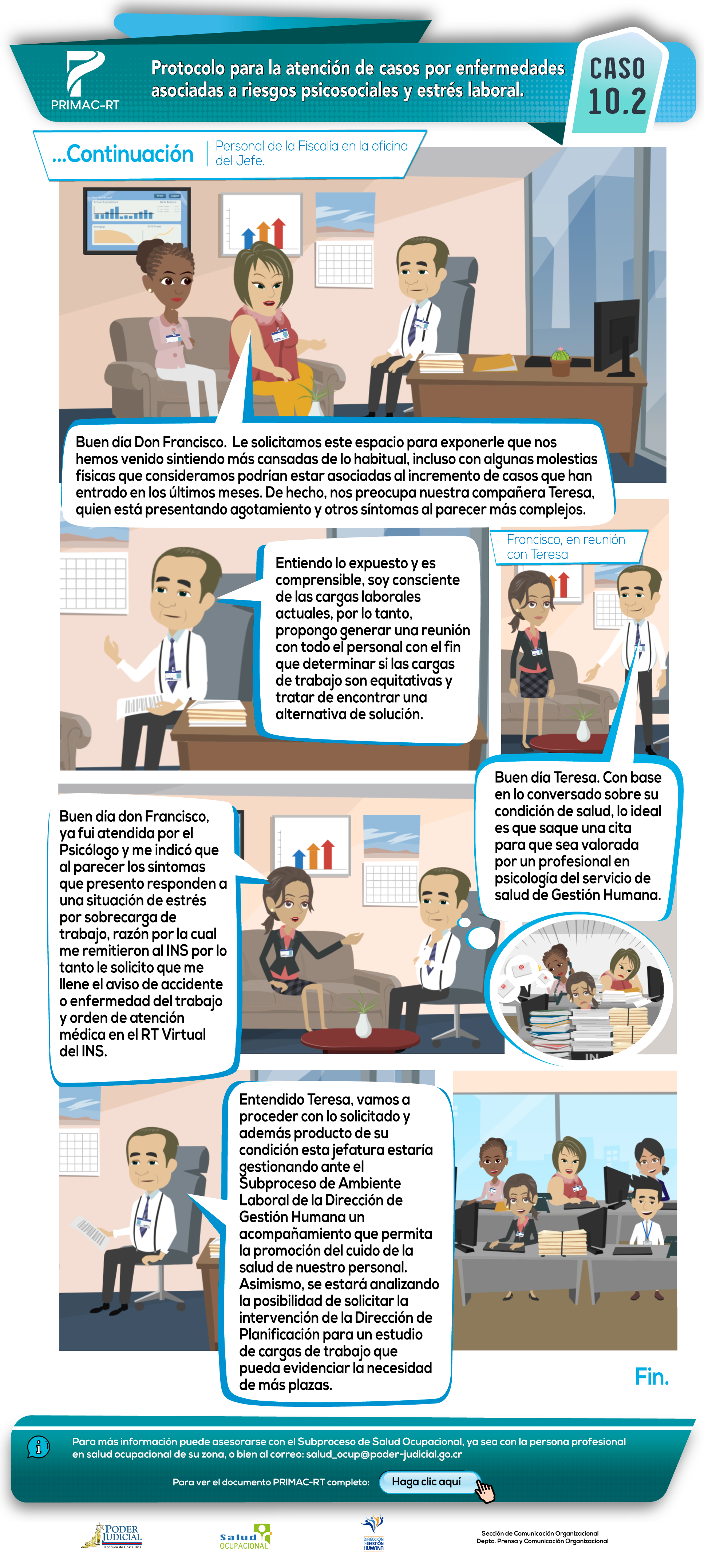 Caso 10.2: Atención de casos por enfermedades asociadas a riesgos psicosociales y estrés laboral