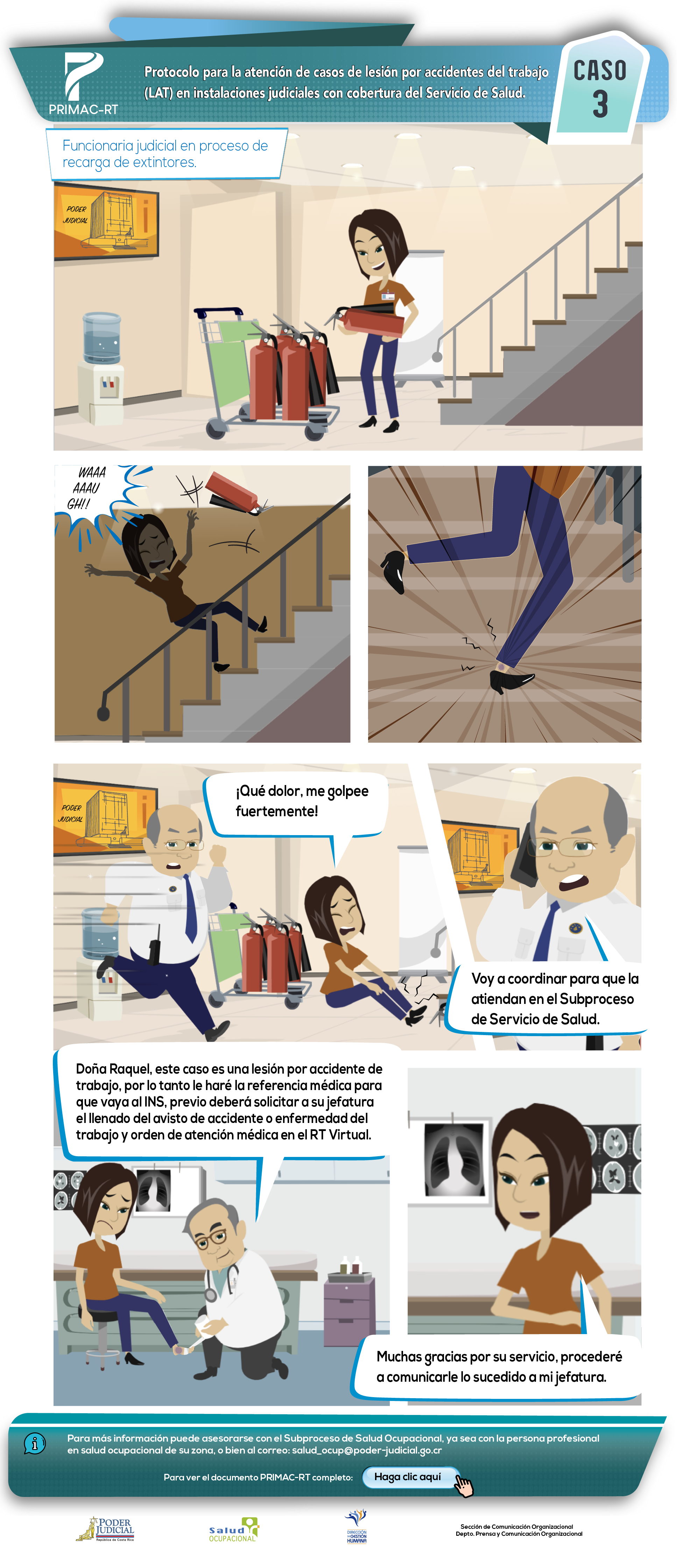 Caso 3: atención de casos de lesión con cobertura del Servicio de Salud.