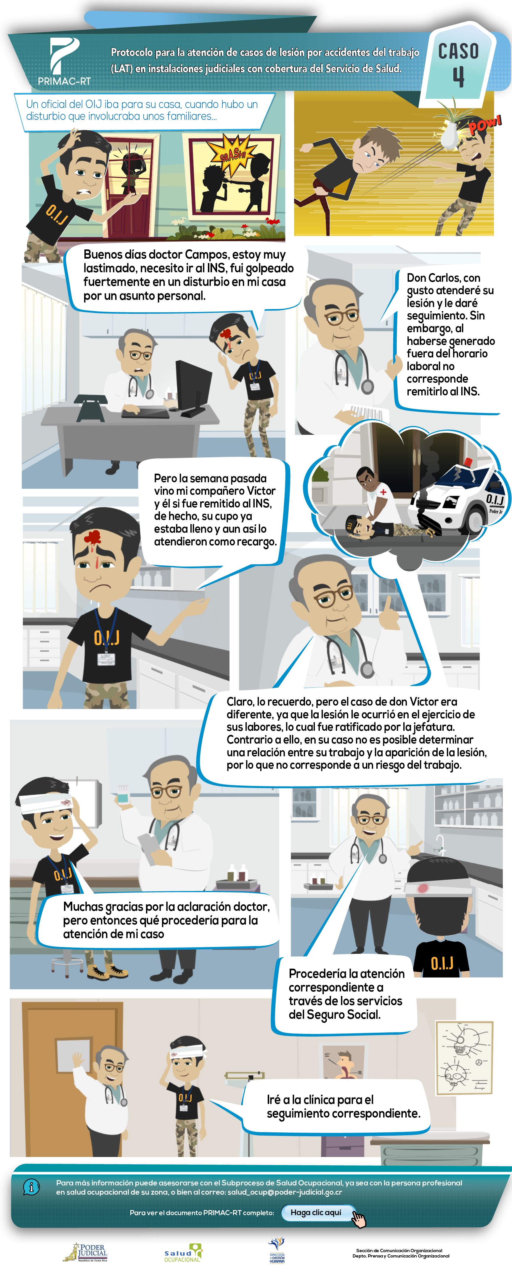 Caso 4: atención de casos de lesión con cobertura medicina contratada.