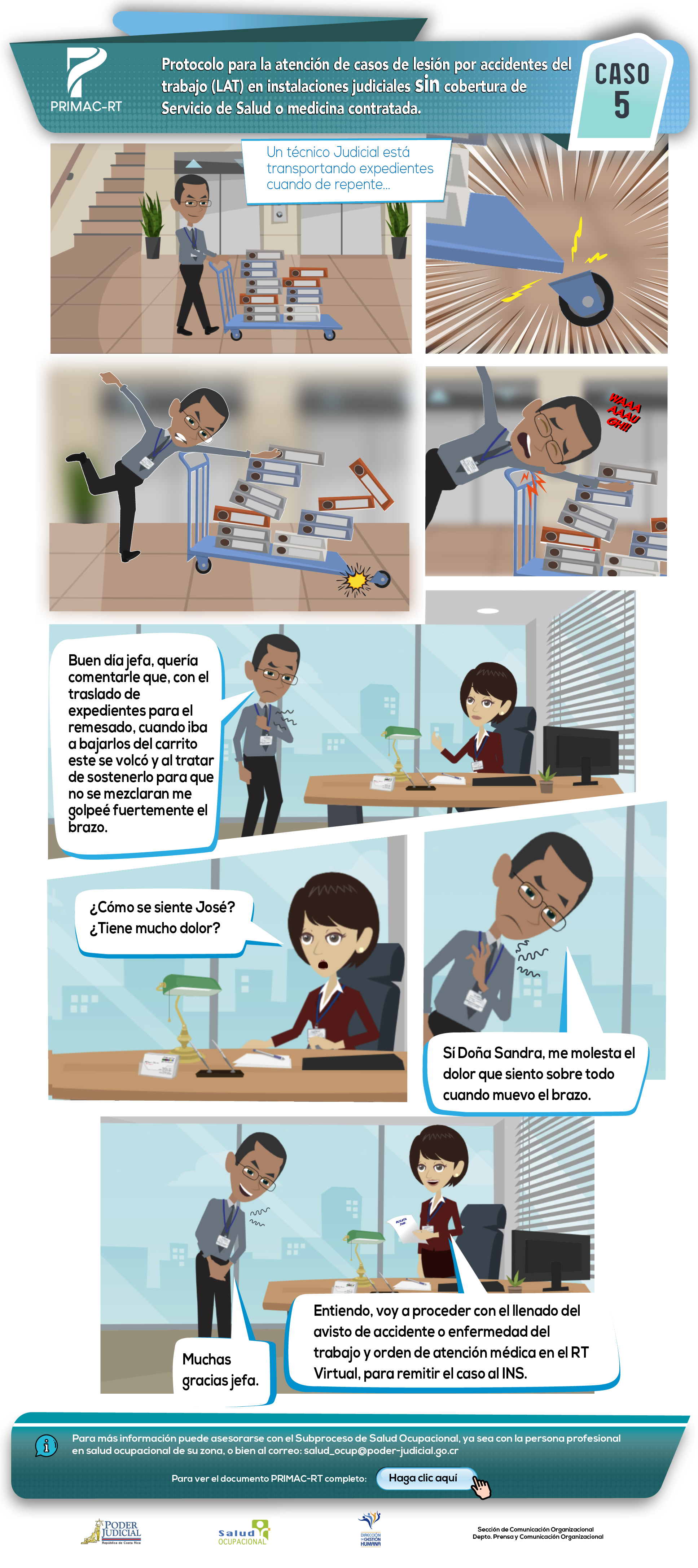 Caso 5: atención de casos de lesión sin cobertura de Servicio de Salud o medicina contratada