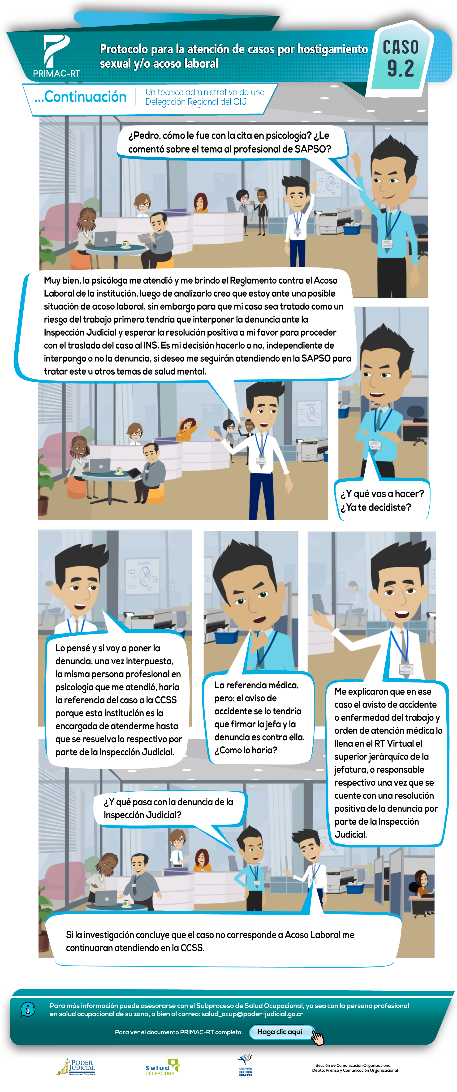 Caso 9.2: atención de casos por hostigamiento sexual y/o acoso laboral